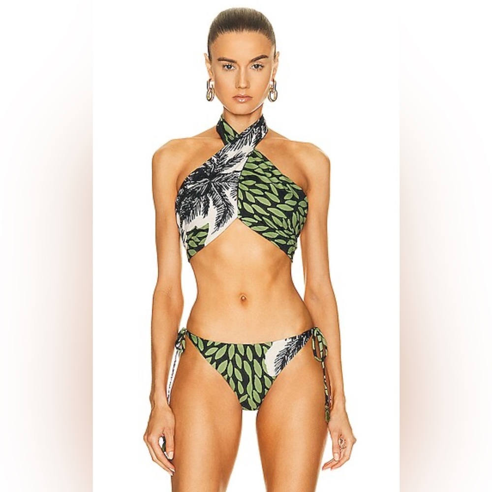 Johanna Ortiz - Expresión Africana Green and Black Bikini Size XS & S